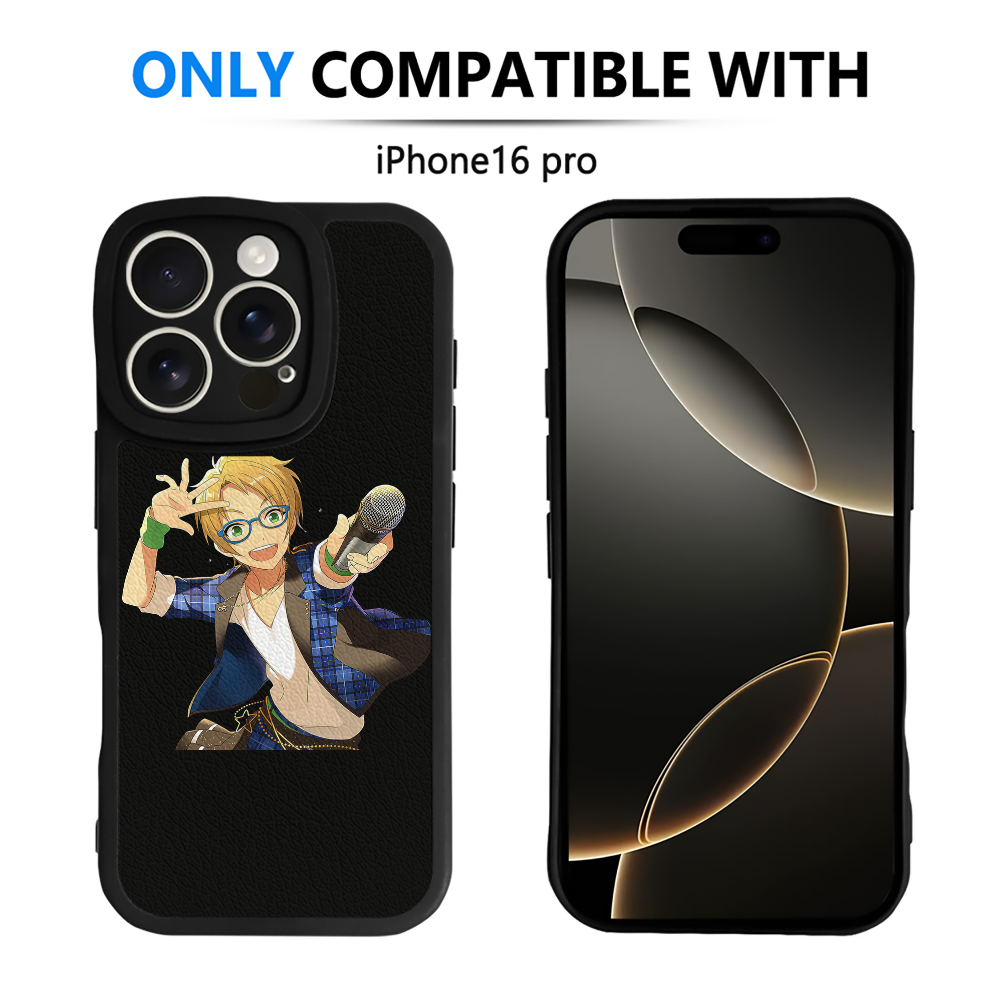 （画像用） あんさんぶるスターズ! Ensemble Stars 【iPhone 16シリーズ対応】シリコンスマホケース（レザー調） 材質：シリコン